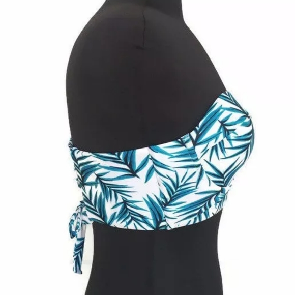 Shade & Shore Underwire Corset Bikini Palm Print - Picture 6 of 10